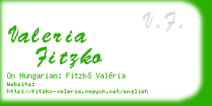 valeria fitzko business card
